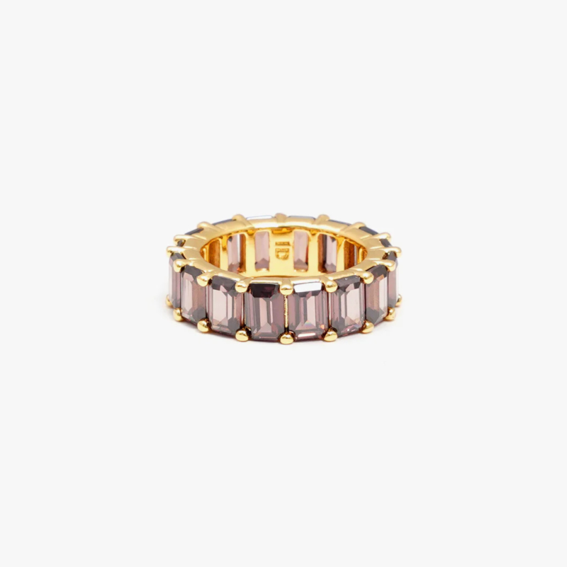 CHUNKY RING IN BROWN GOLD