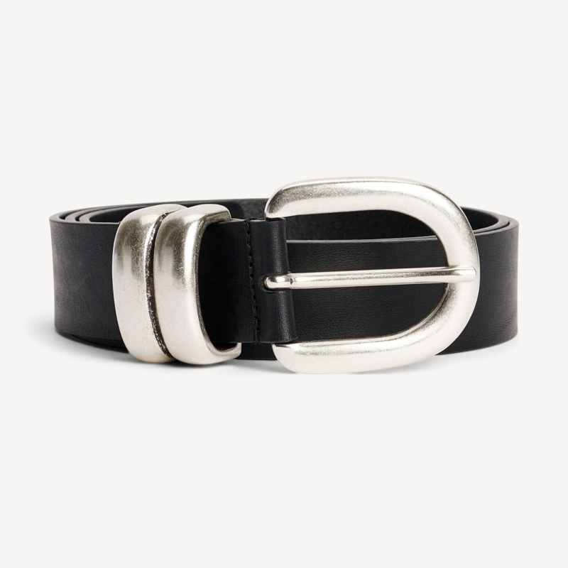 BY MALENE BIRGER ZOIRA BELT SILVER BLACK