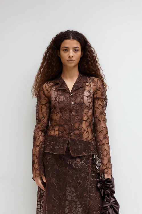 FLORA SHIRT IN BROWN