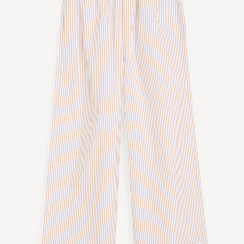 BY MALENE BIRGER MIRABELLO PANTS DARK SAND STRIPE