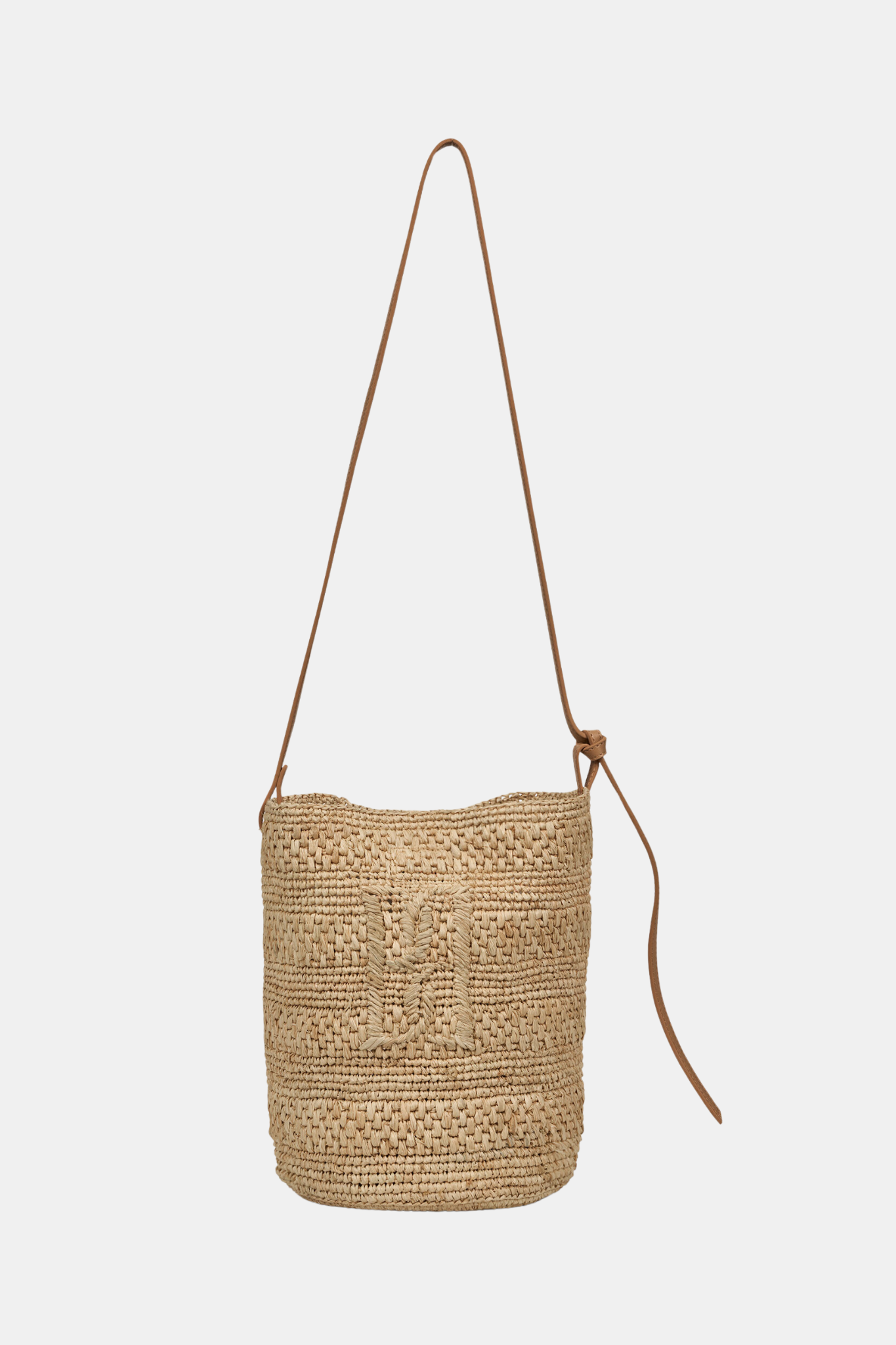 1 BY MALENE BIRGER MIRABELLEE STRAW BUCKET BAG UNDYED - Image 1