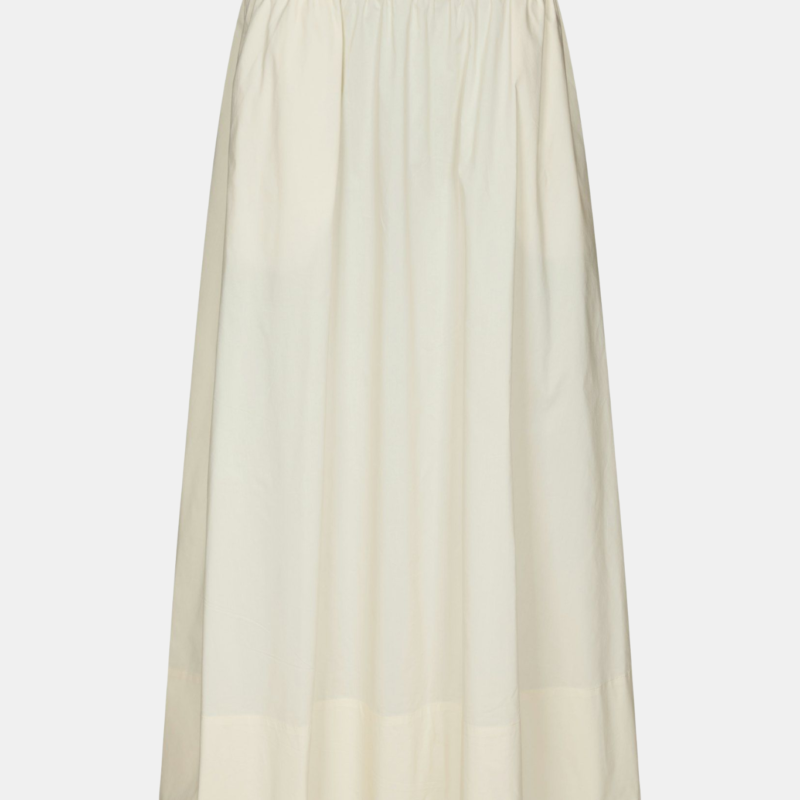 NEO NOIR YARA LONG POPLIN SKIRT BUTTER YELLOW
