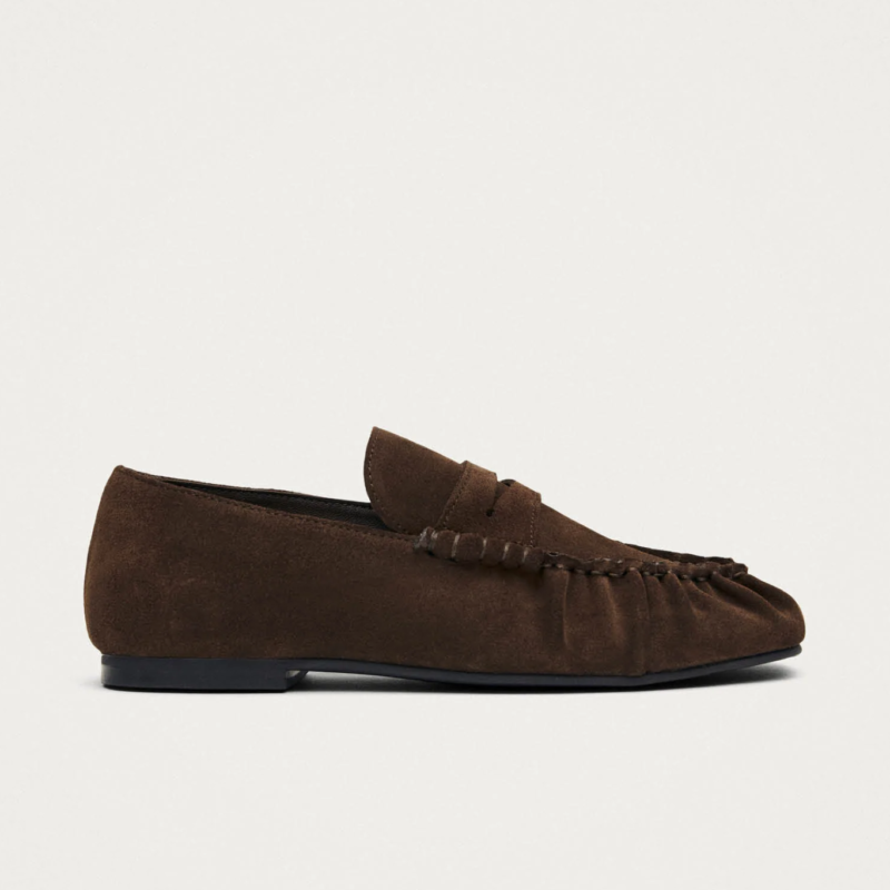 ALOHAS AVEN SUEDE BROWN LOAFERS