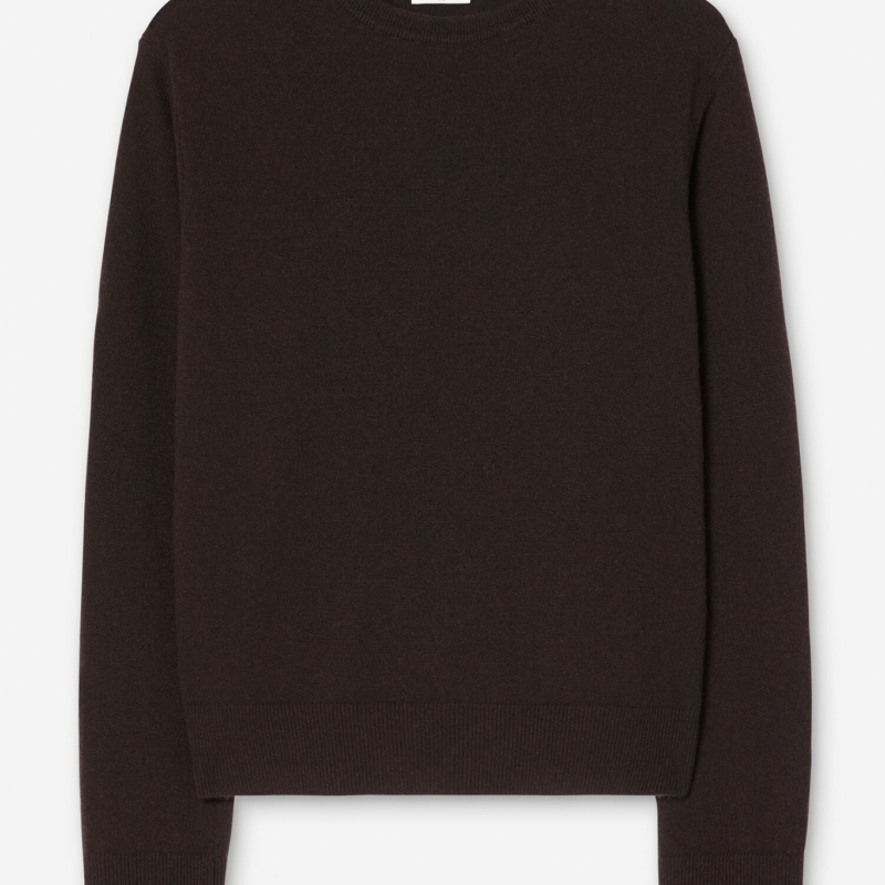 FILIPPA K CREWNECK SWEATER DARK CHOCOLATE