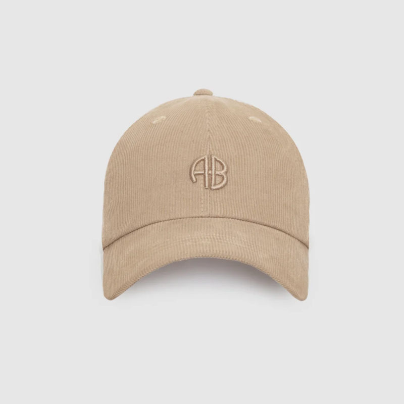 ANINE BING JEREMY BASEBALL CAP AB CORDUROY BEIGE
