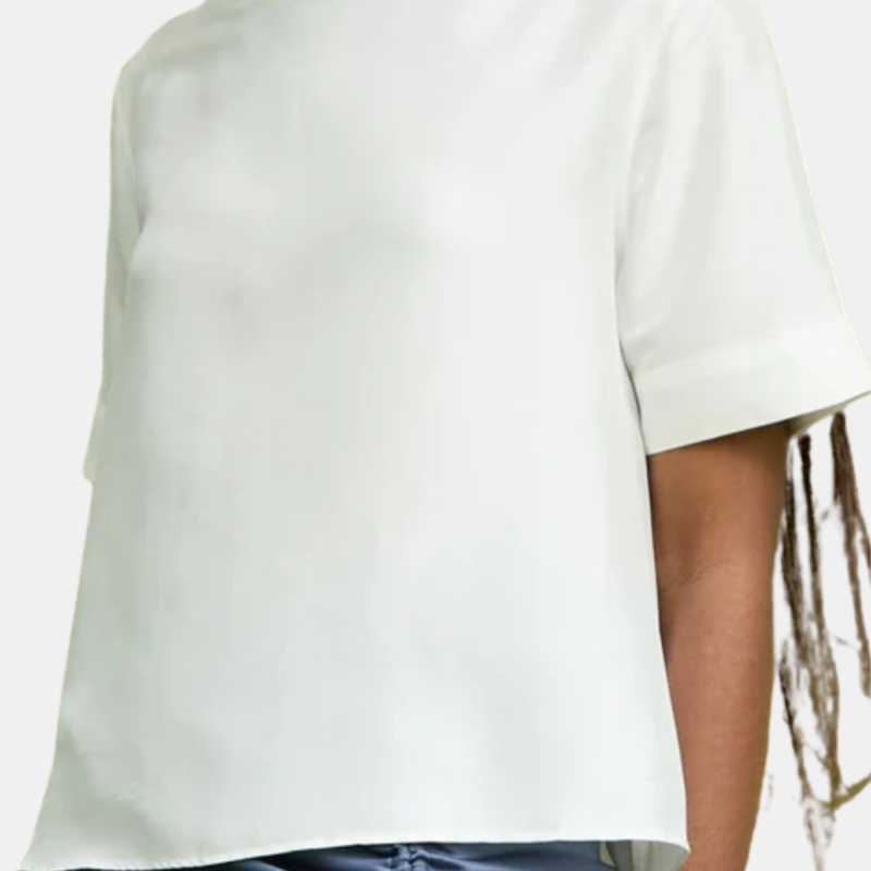 AHLVAR GALLERY LONI SILK TEE WHITE
