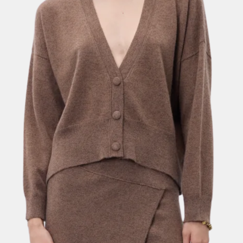 NOTSHY FIORELLA CARDIGAN CAFE AU LAIT