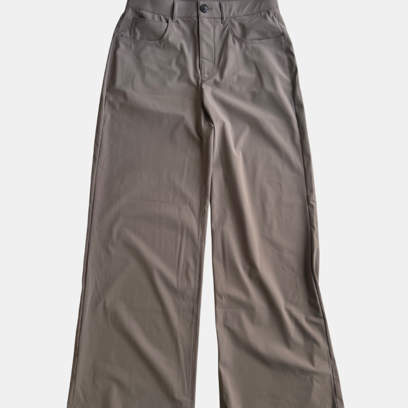 PENN & INK STRAIGHT PANTS IN TAUPE