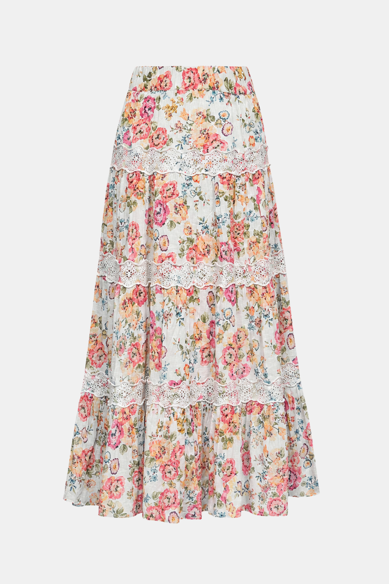 2 BY TIMO COTTON SLUB MAXI SKIRT FLORA - Image 1