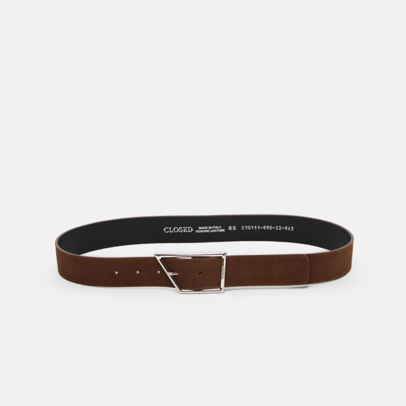 CLOSED BIG BELT MAHOGANY BROWN