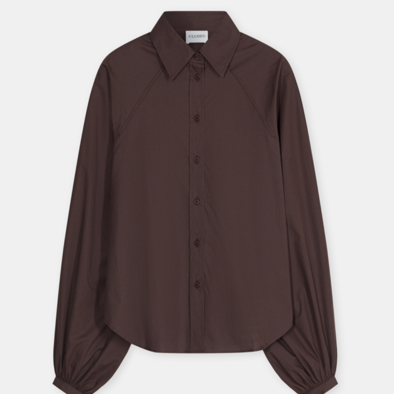 CLOSED RAGLAN BLOUSE BROWN