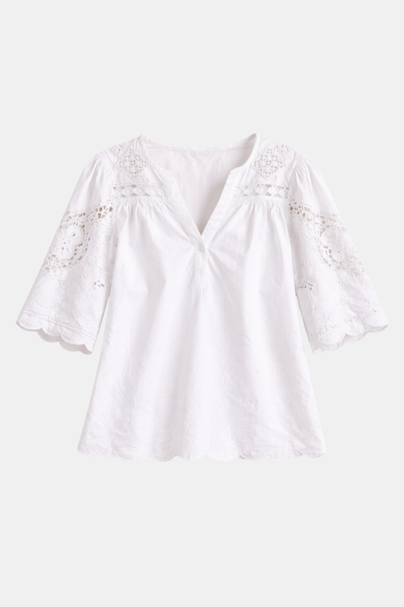 3 ROSE AND ROSE PETUNIA BLOUSE WHITE - Image 1
