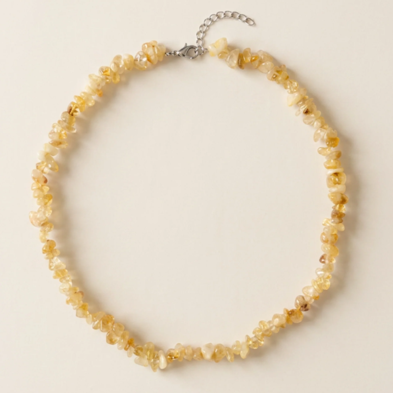 adelæ KLARA BUTTER YELLOW CORAL NECKLACE