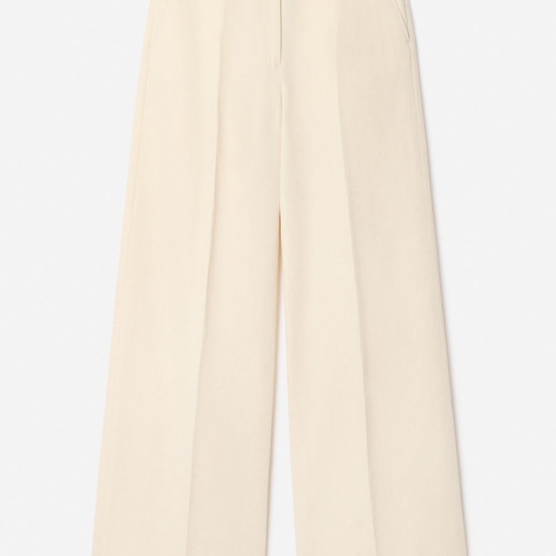 FILIPPA K HARLOW LINEN TROUSERS CREAM WHITE