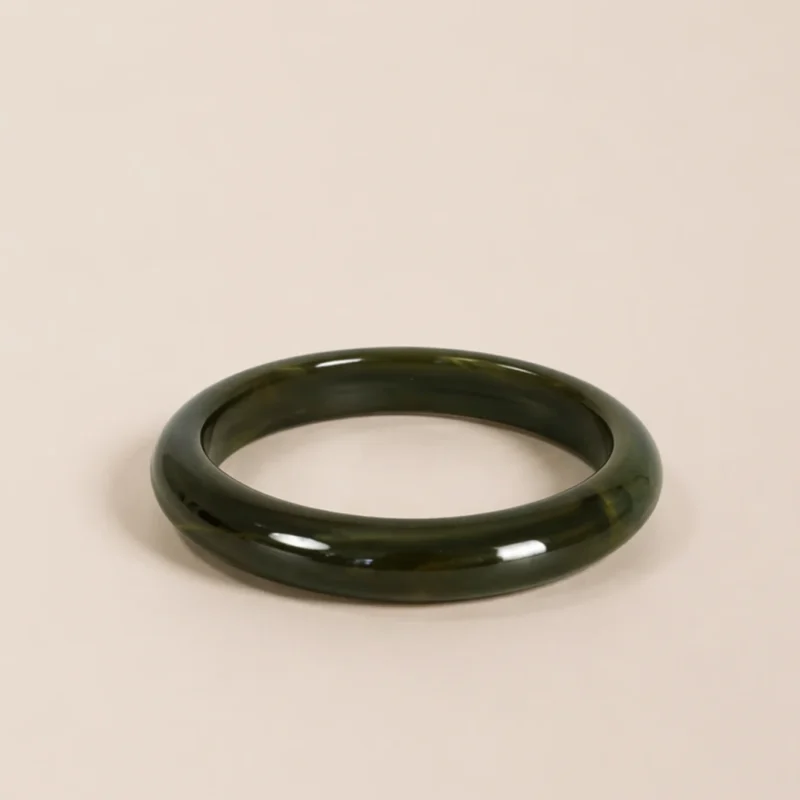 adelæ VERA CLASSIC DARK GREEN BANGLE