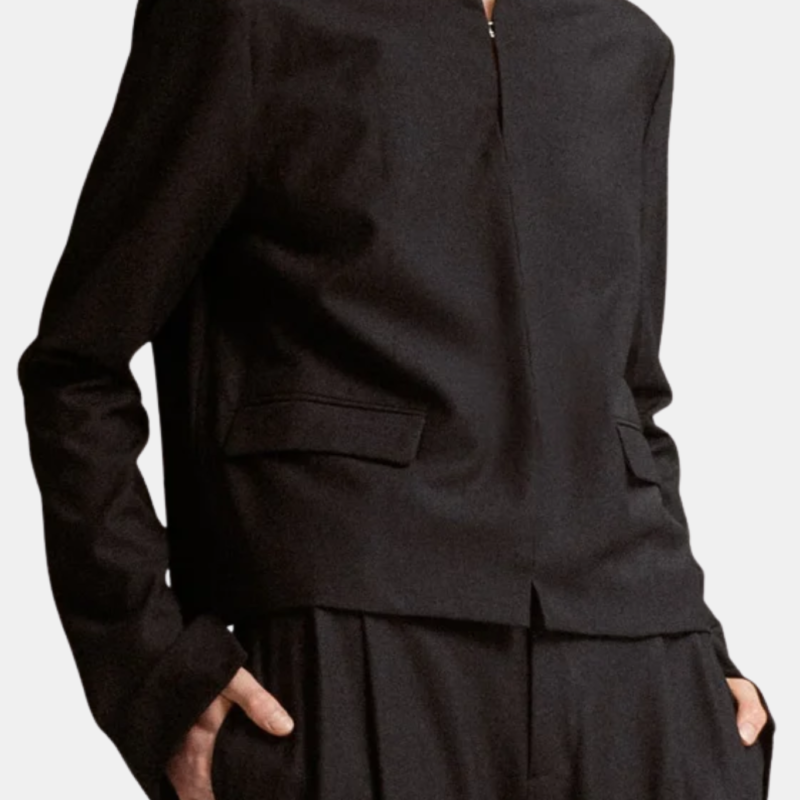 AHLVAR GALLERY LIZ WOOL BLAZER BLACK