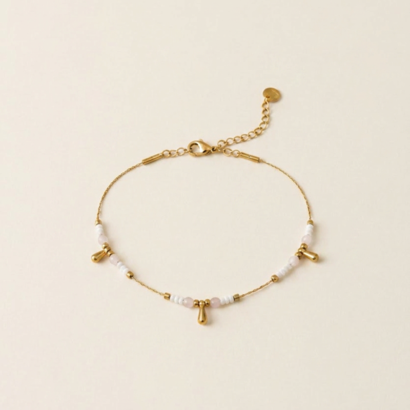 adelæ IRIS WHITE MINI BEAD BRACELET
