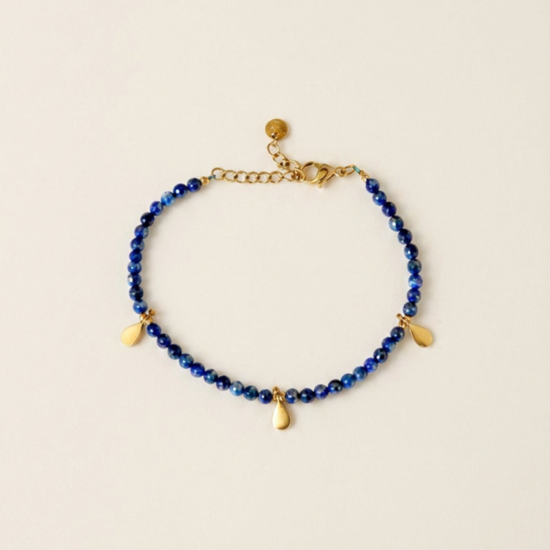 adelæ SELMA BLUE MINI BEAD BRACELET